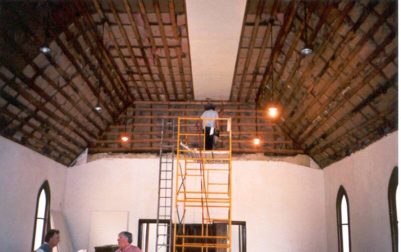 New ceiling installation