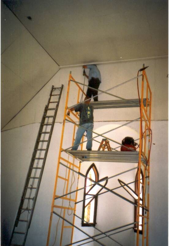 New ceiling installation