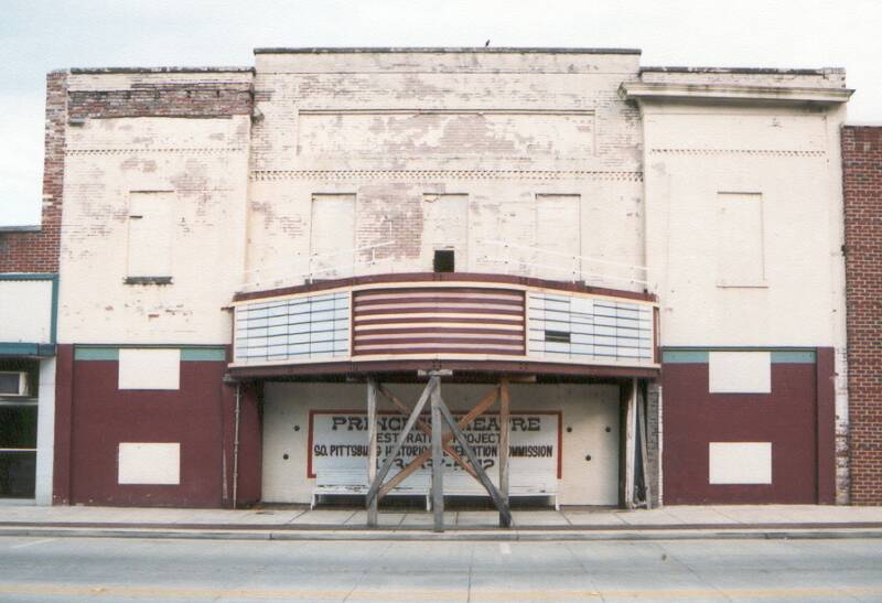 Facade with old paint
