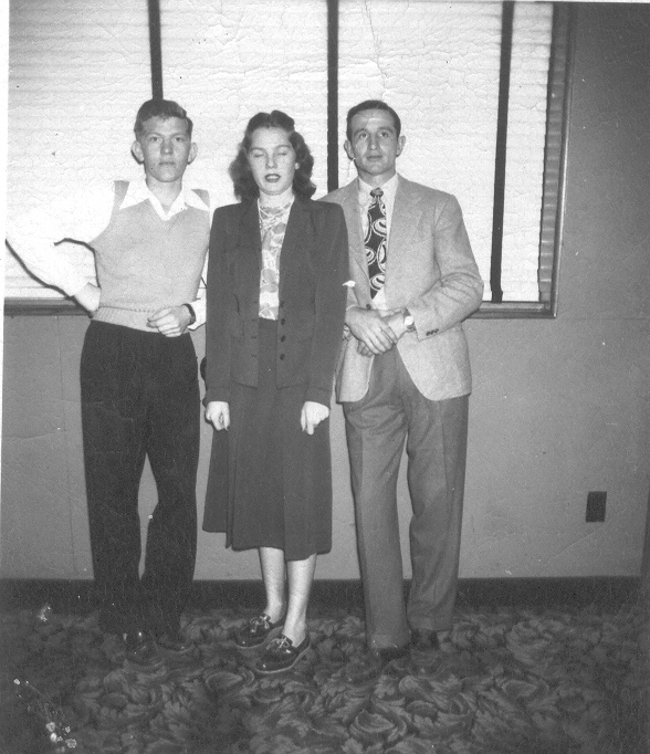 Jere R. Brown along with Martha and Joe Hogan