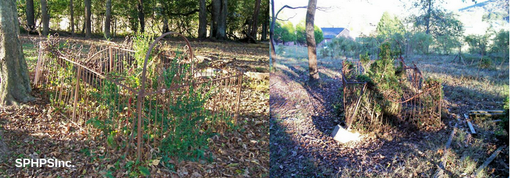 Fenced grave, courtesy of Dennis Lambert