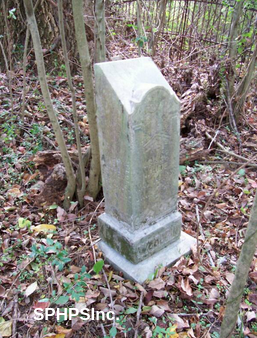 Arnette Vetrece, Laura White & Lillian Temperance Woodfin gravestone, courtesy of Dennis Lambert