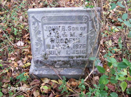 John B. Woodfin gravestone, courtesy of Dennis Lambert