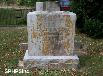 James S. & Lula Deakins gravestone, courtesy of Dennis Lambert