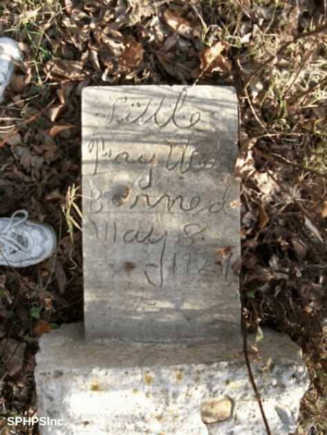 Lillle (Little?) May West gravestone, courtesy of Dennis Lambert