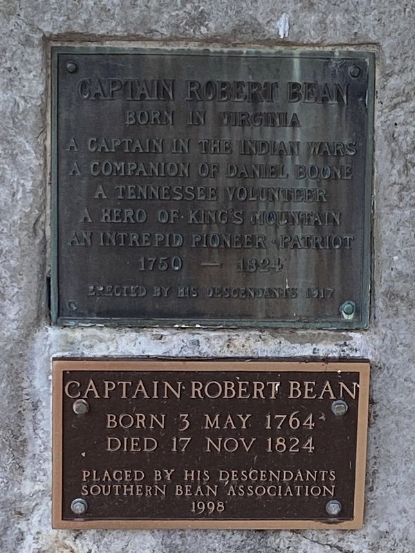 Captain Robert Bean marker, courtesy of Darren Jefferson Clay