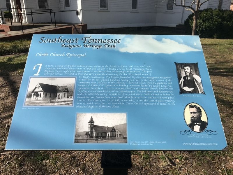 Christ Church Episcopal marker, courtesy of Duane and Tracy Marsteller
